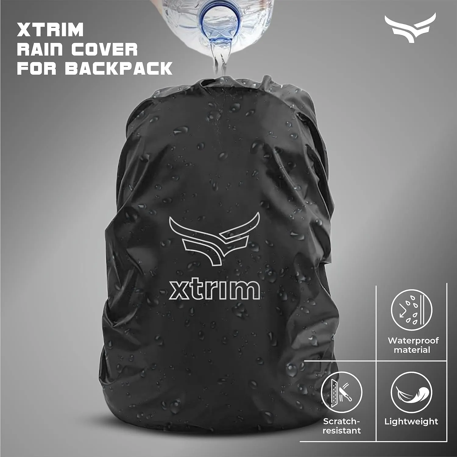 100% Rain & Dust Proof Protector for 30L to 40L Backpacks   Unisex Head Band (BUY 1 GET 1 FREE )