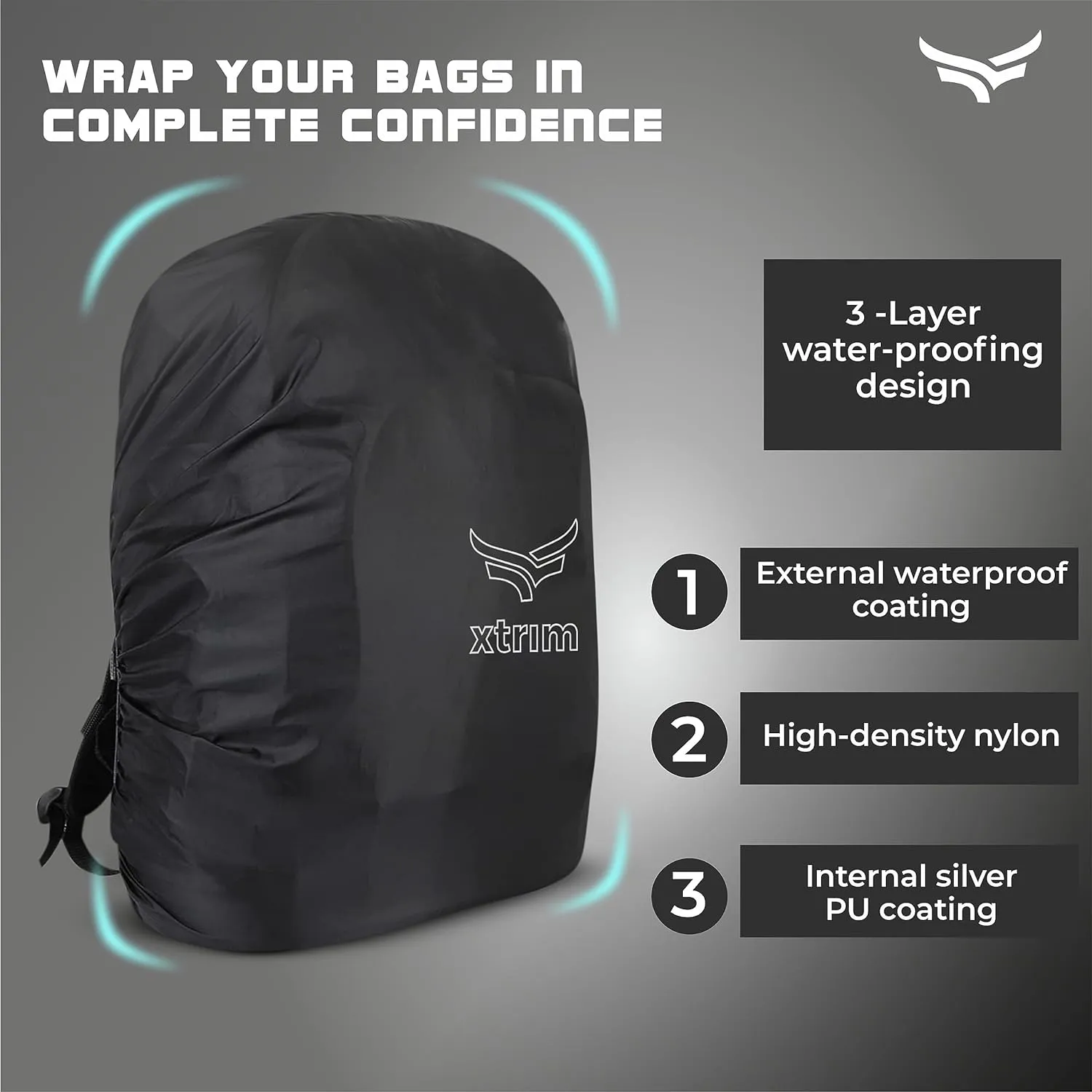 100% Rain & Dust Proof Protector for 30L to 40L Backpacks   Unisex Head Band (BUY 1 GET 1 FREE )