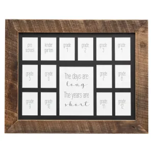 12x16 Horizontal Barnwood School Picture Frame