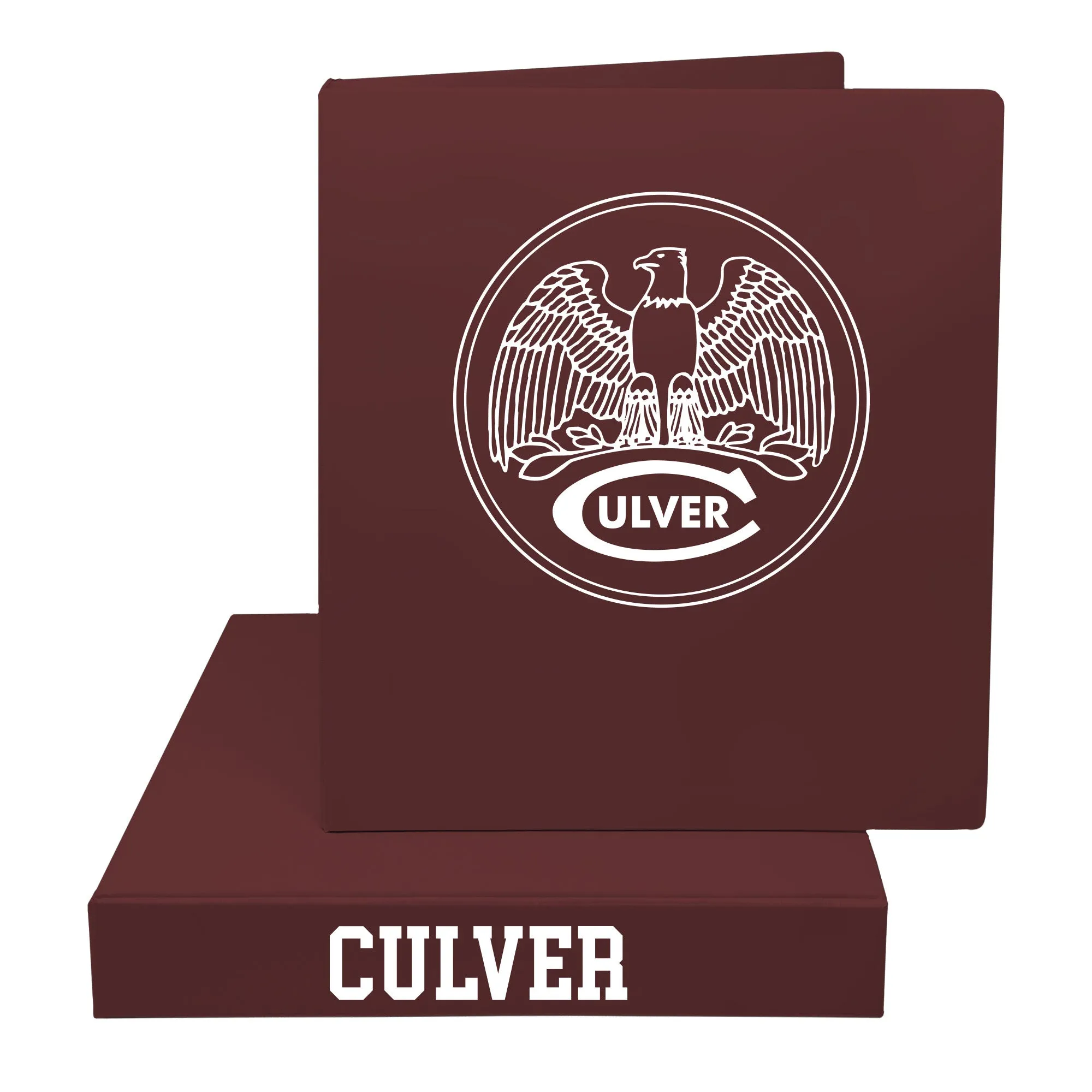 1" Vinyl 3 Ring Binder - Maroon