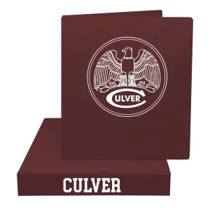 1" Vinyl 3 Ring Binder - Maroon