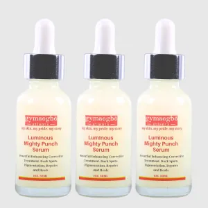 30ml Luminous Mighty Punch Serum Skin Renewal, Anti-Aging Niacinamide - 3 Pack