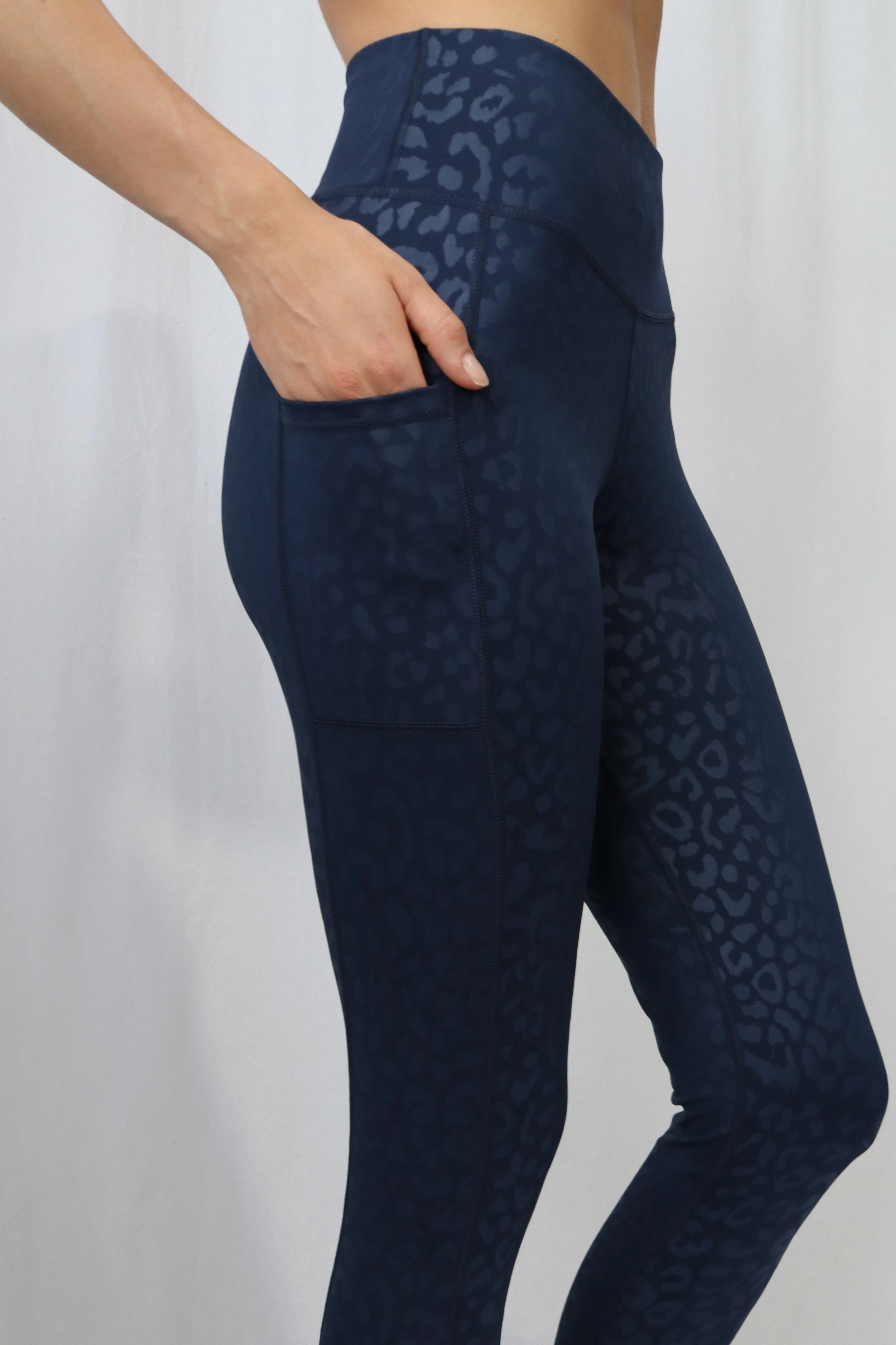 3301 - "OOH LA LA Leopard" Cell Pocket Legging - Various Colors