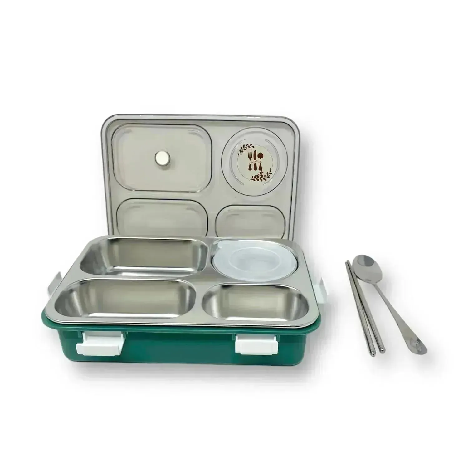 4 Compartment Insulated Steel Lunch Box (900 ml)