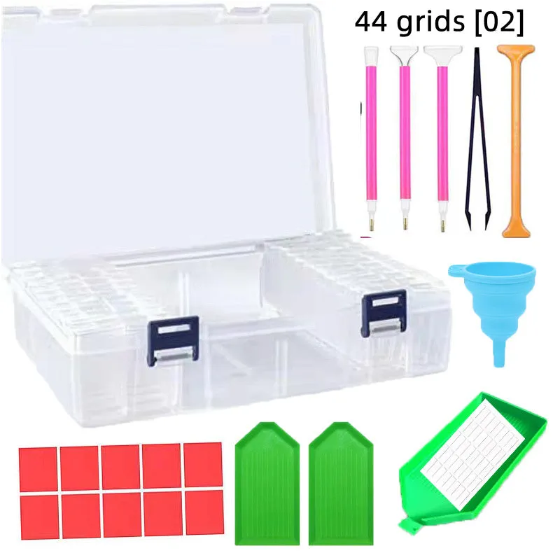 44 Grid Bead Box Spot Drill Package Tool Set
