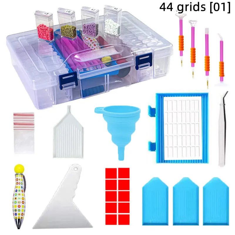 44 Grid Bead Box Spot Drill Package Tool Set