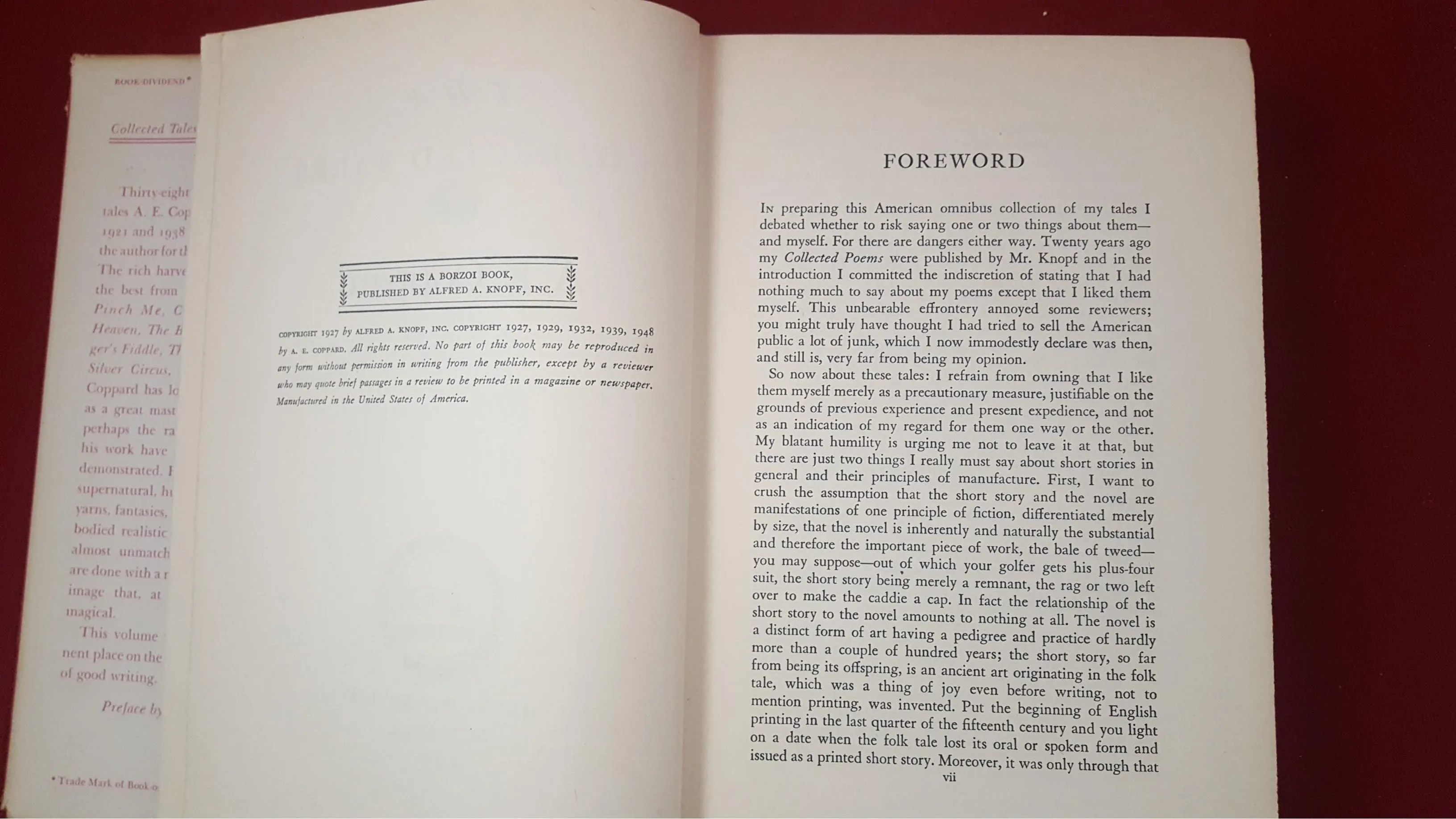 A E Coppard - The Collected Tales Of A E Coppard, Alfred A Knopf, 1951