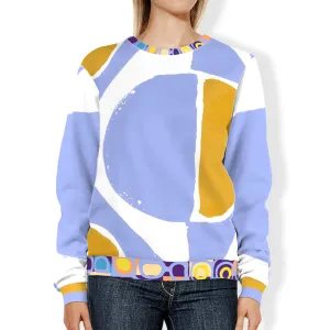 Abstract Blue Unisex Sweatshirt
