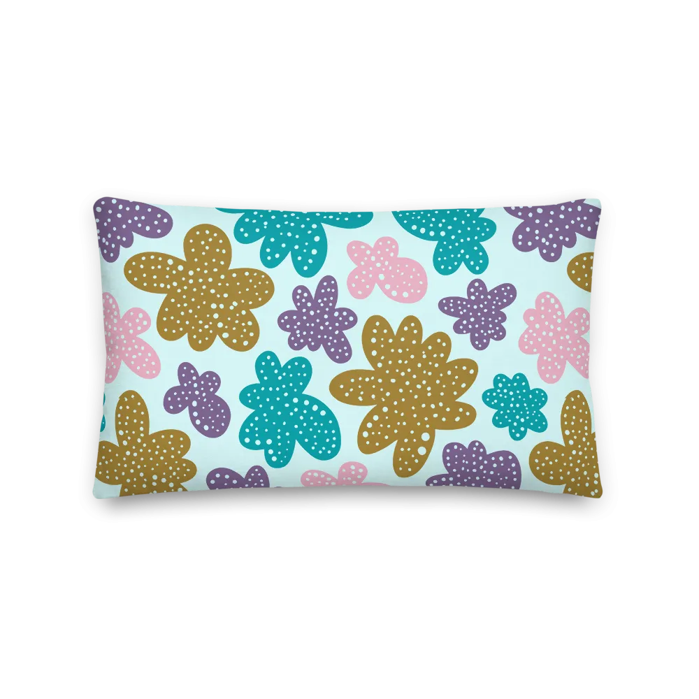 Abstract Flowers Pillow