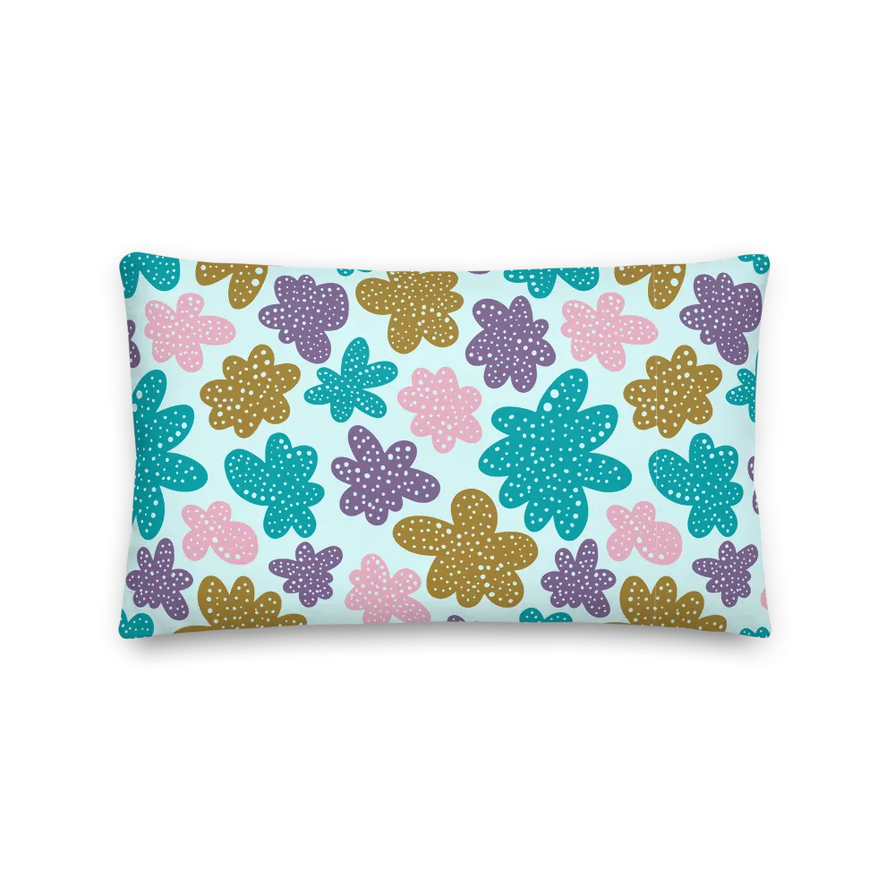 Abstract Flowers Pillow
