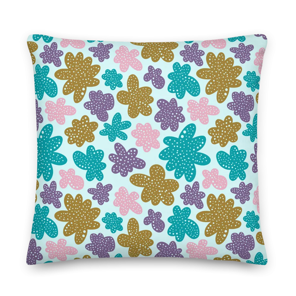 Abstract Flowers Pillow