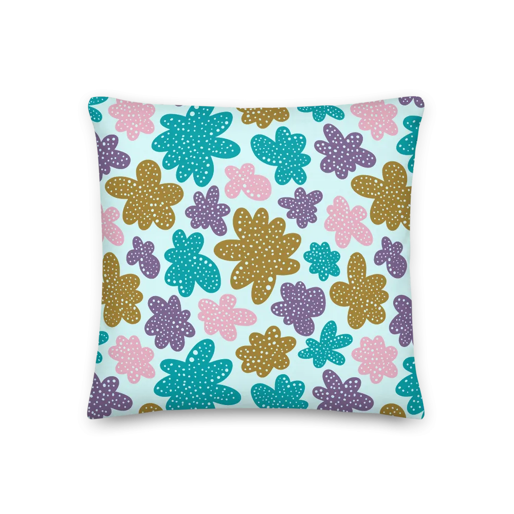 Abstract Flowers Pillow