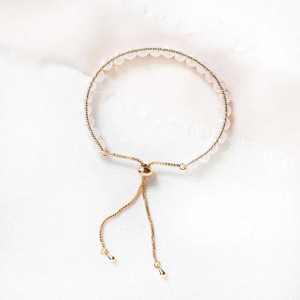 Adjustable Moonstone Bracelet