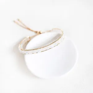 Adjustable Moonstone Bracelet
