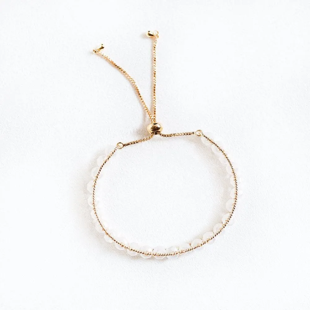 Adjustable Moonstone Bracelet