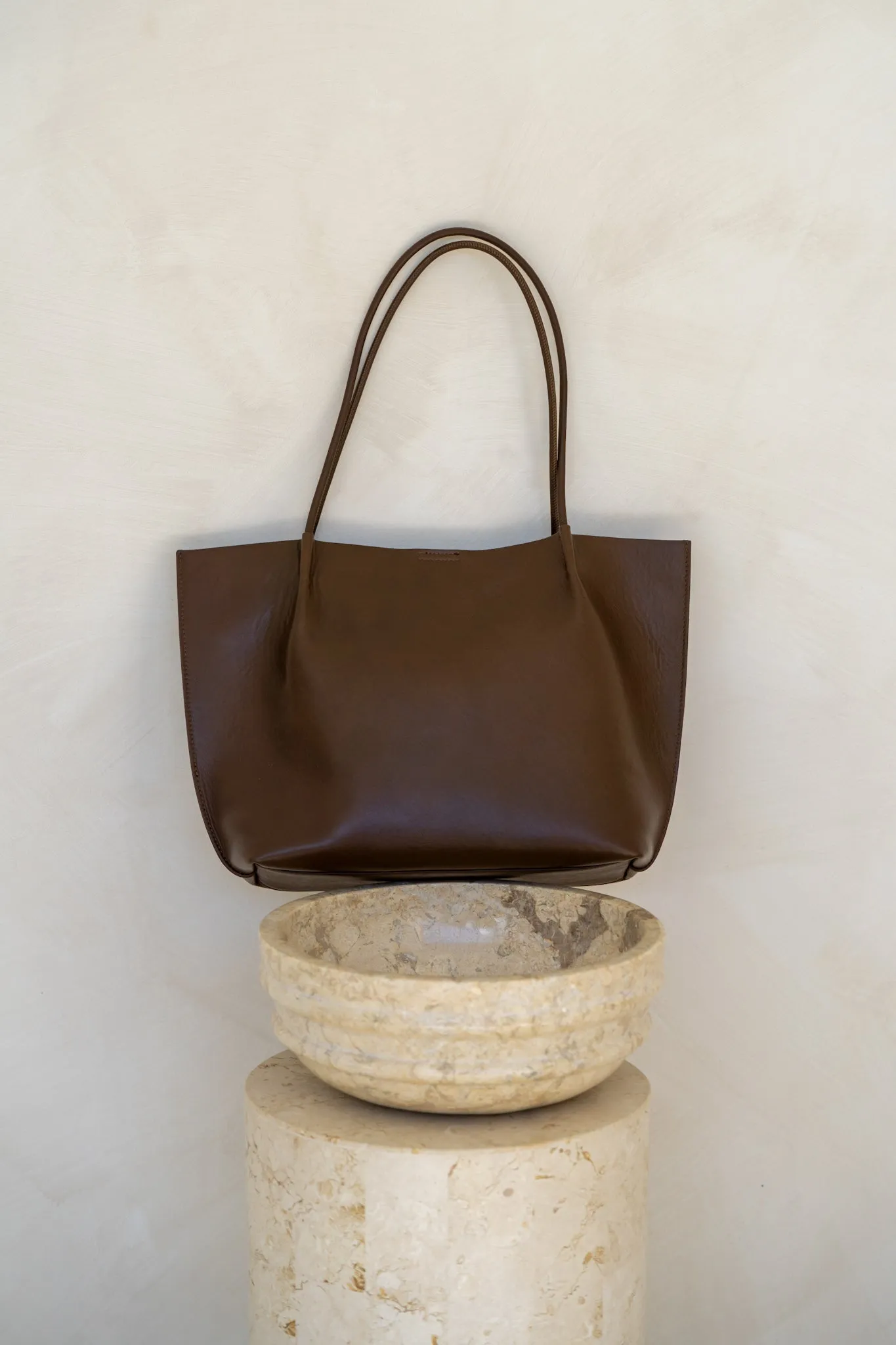 Alex Brown Leather Tote Bag