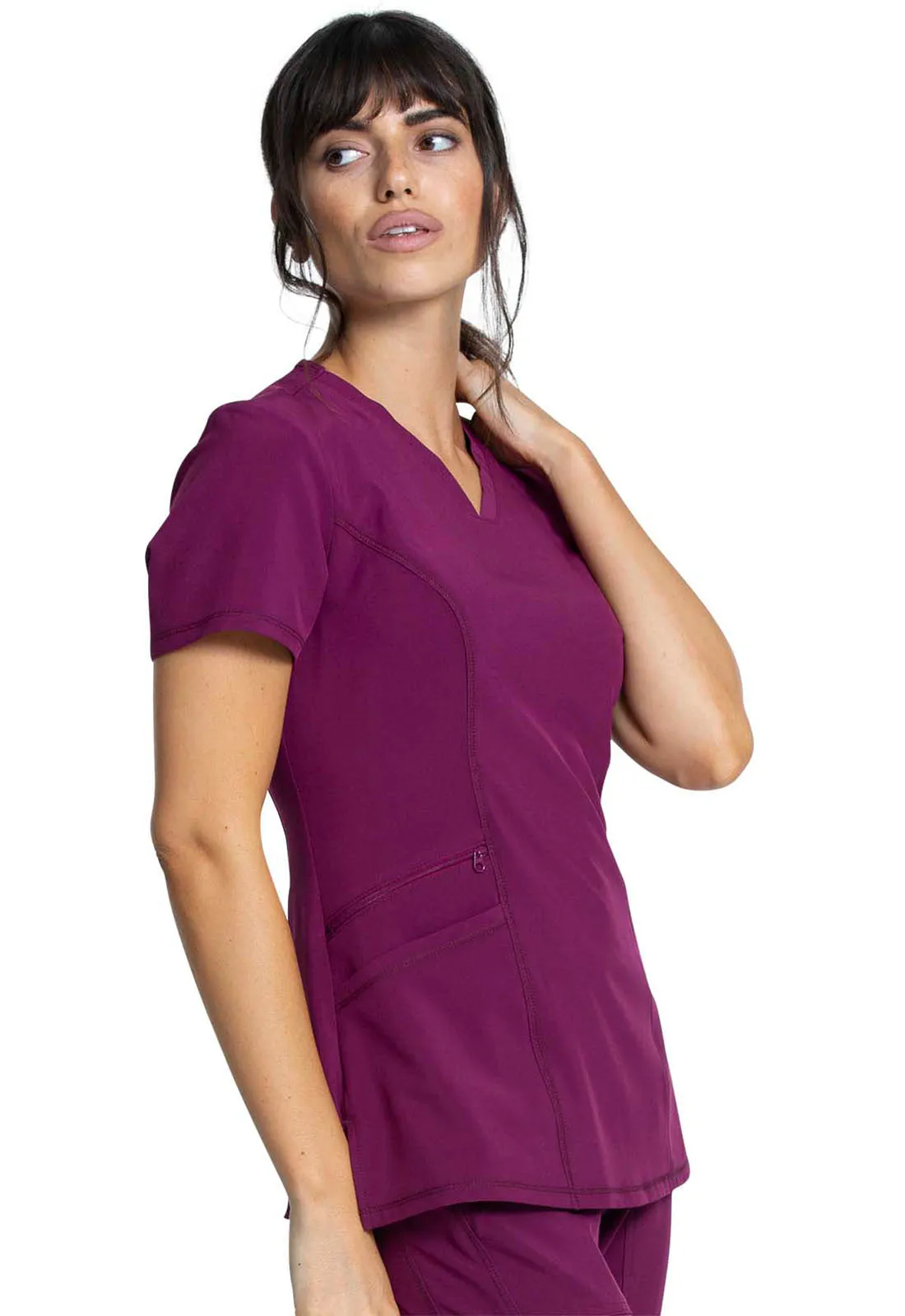 Allura CKA684 V-Neck Top Wine