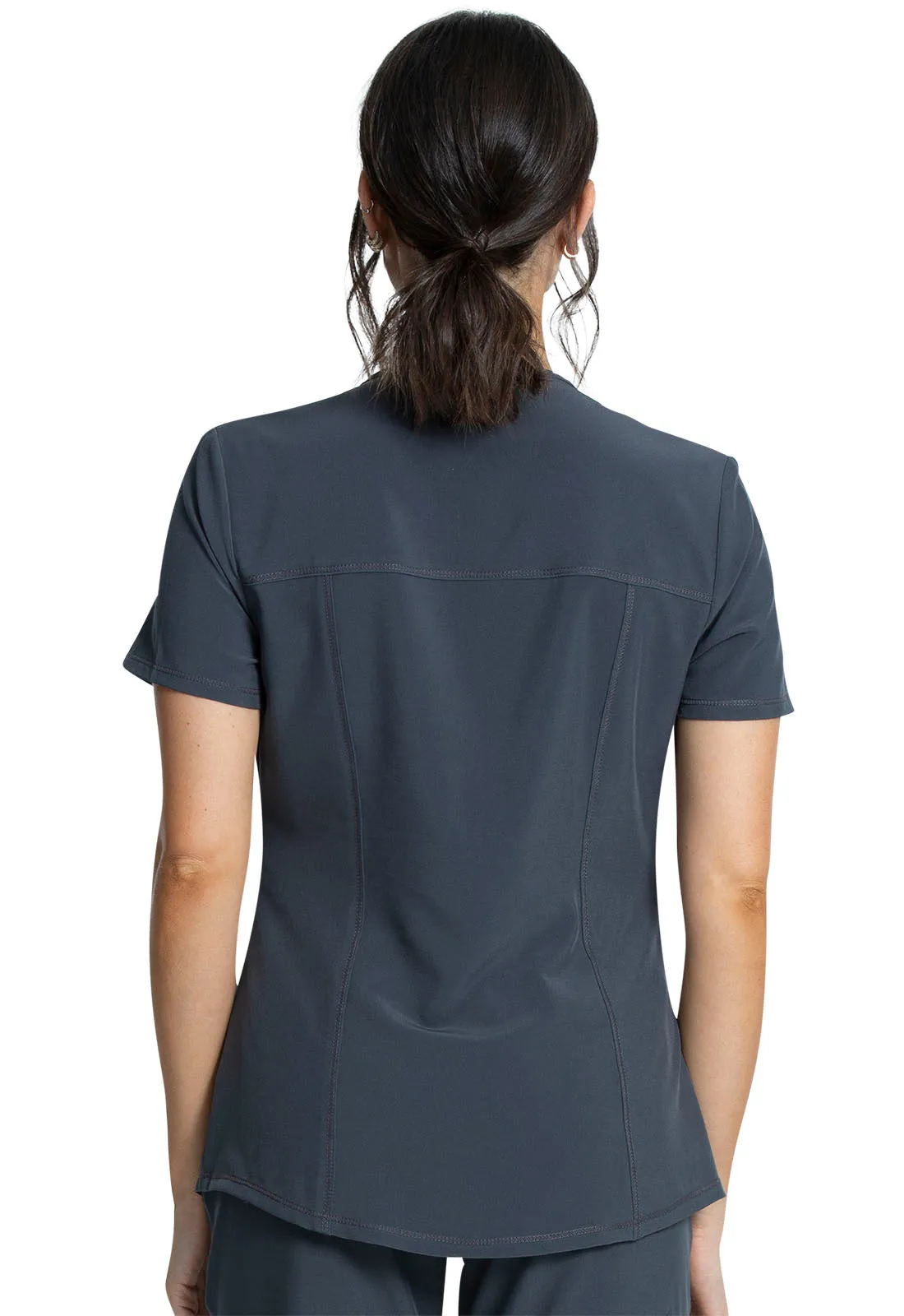 Allura CKA685 V-Neck Top Pewter