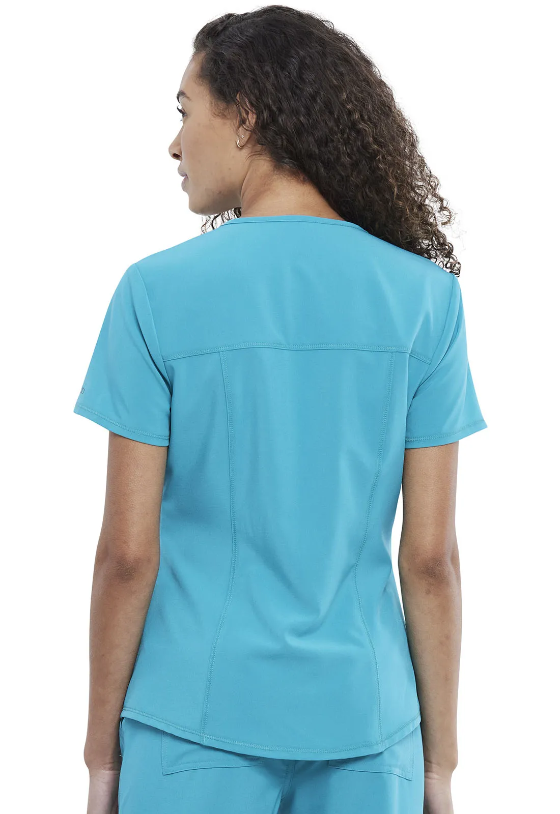 Allura CKA685 V-Neck Top Teal Blue