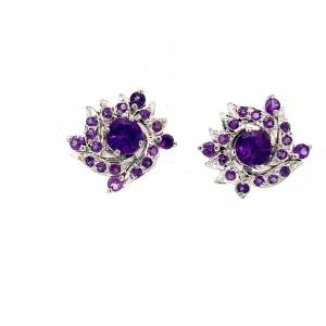 Amethyst Earring in .925 Sterling Silver - KST 5045