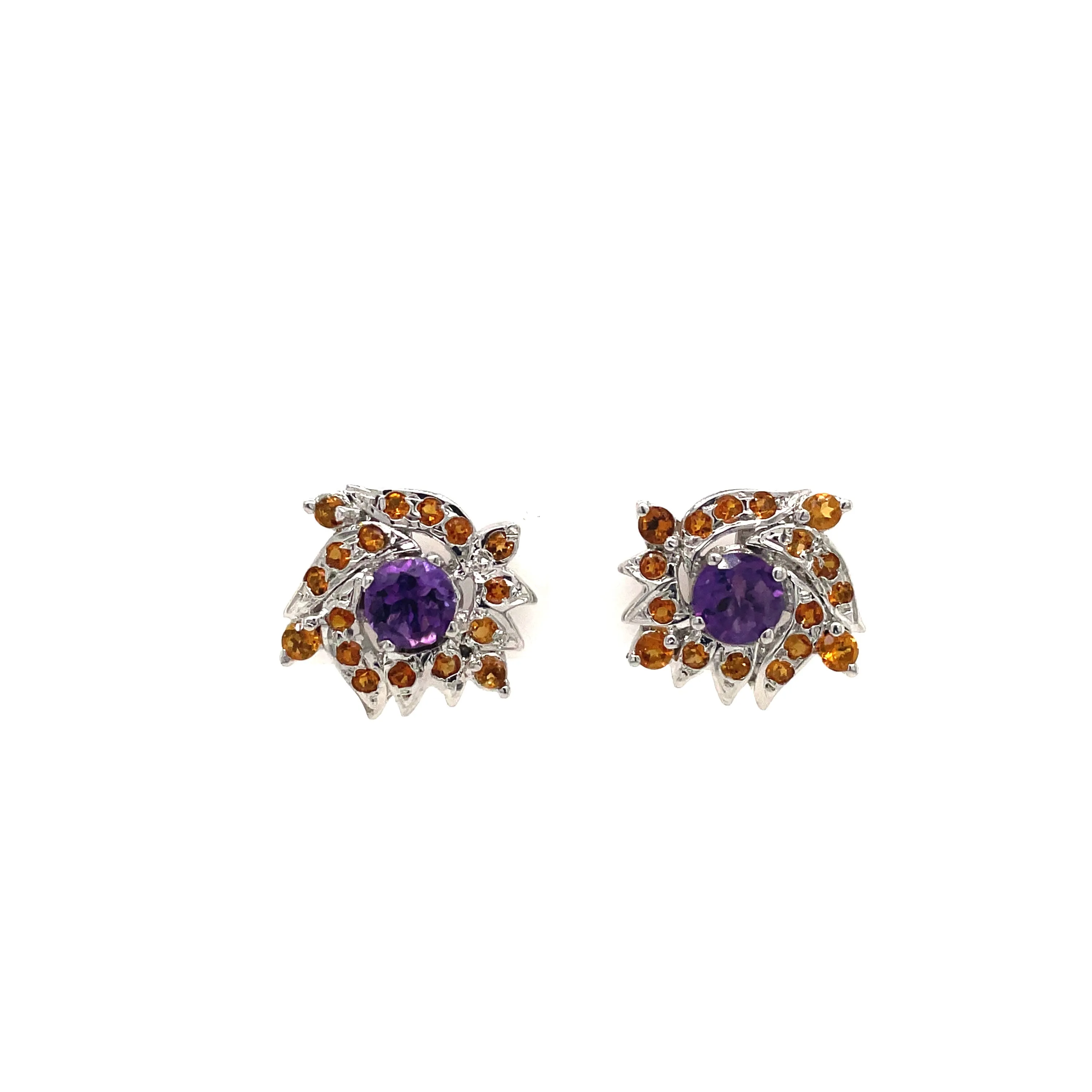 Amethyst Earring in .925 Sterling Silver - KST 5045