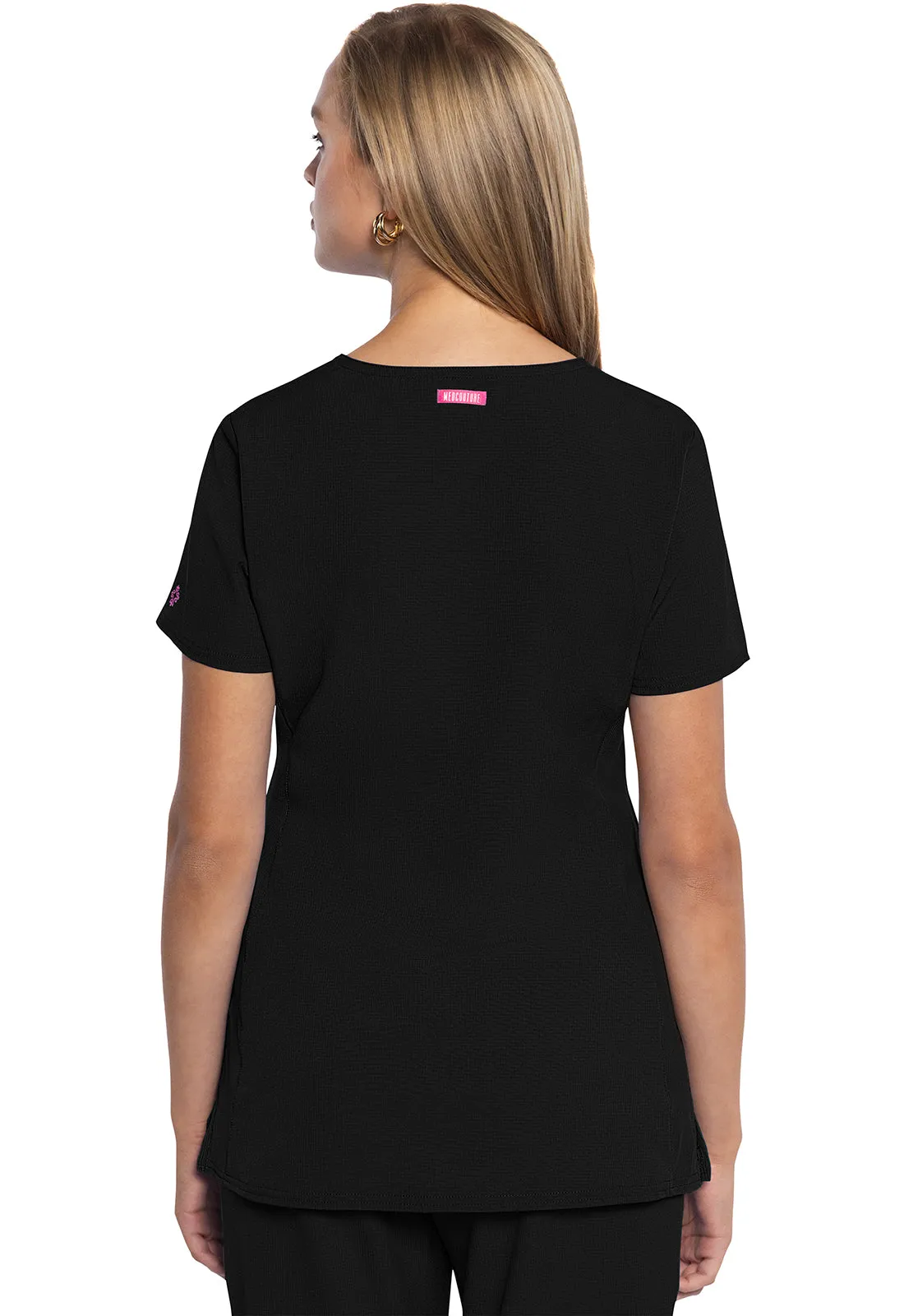 AMP MC702 V-Neck Top Black