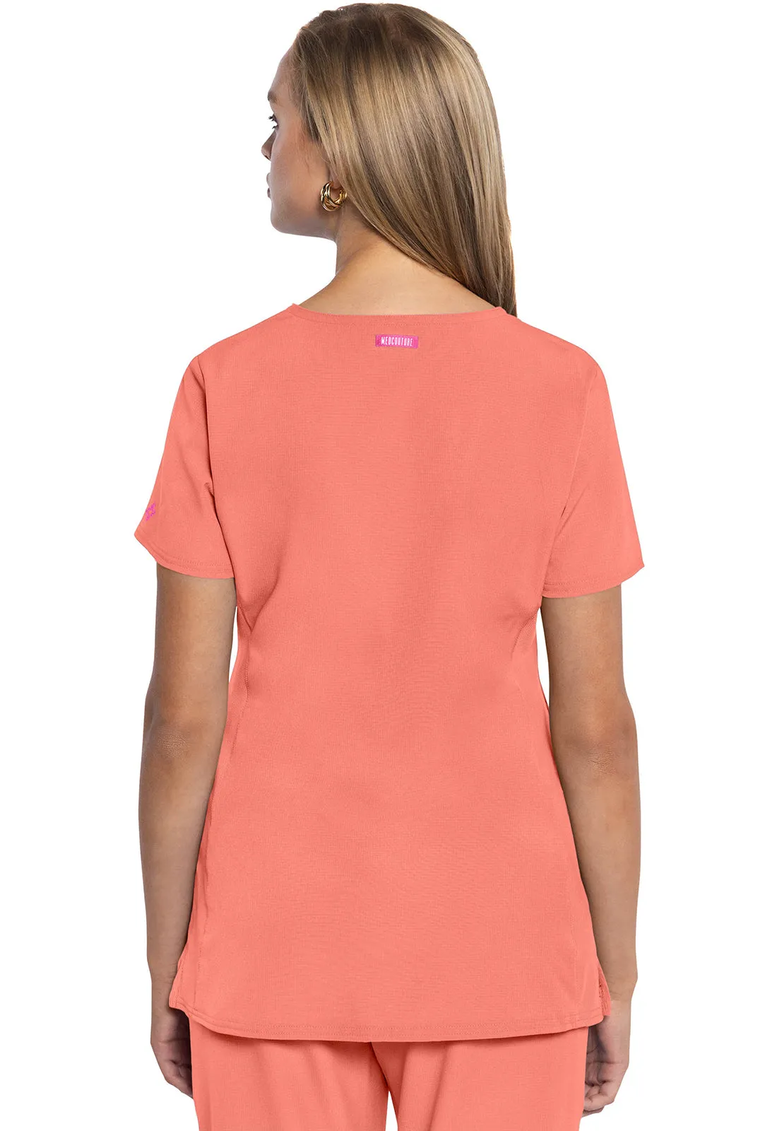 AMP MC702 V-Neck Top Coral Fusion