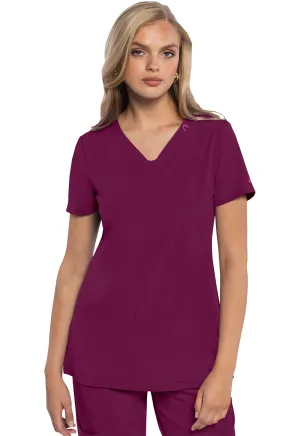 AMP MC702 V-Neck Top Wine