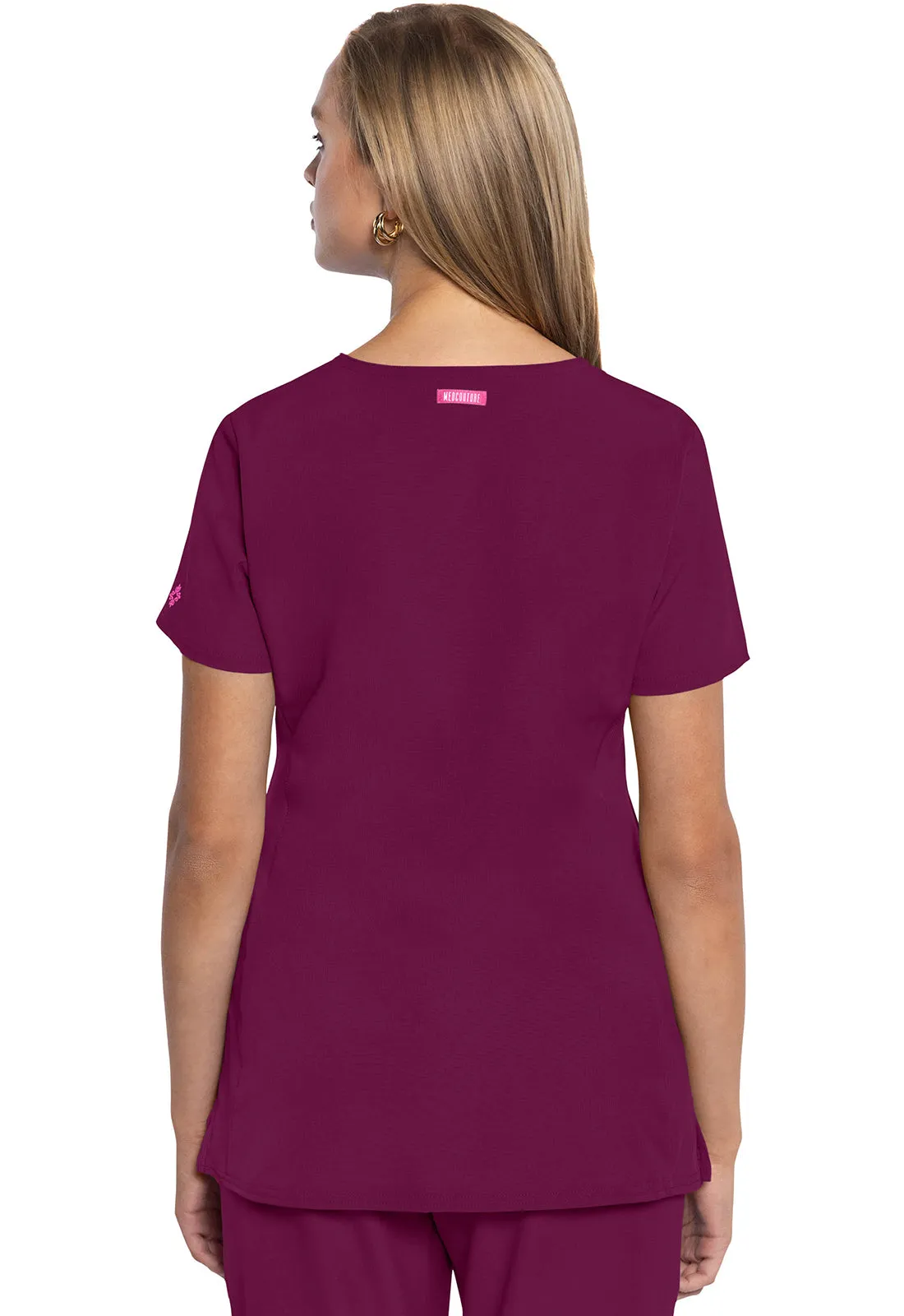 AMP MC702 V-Neck Top Wine