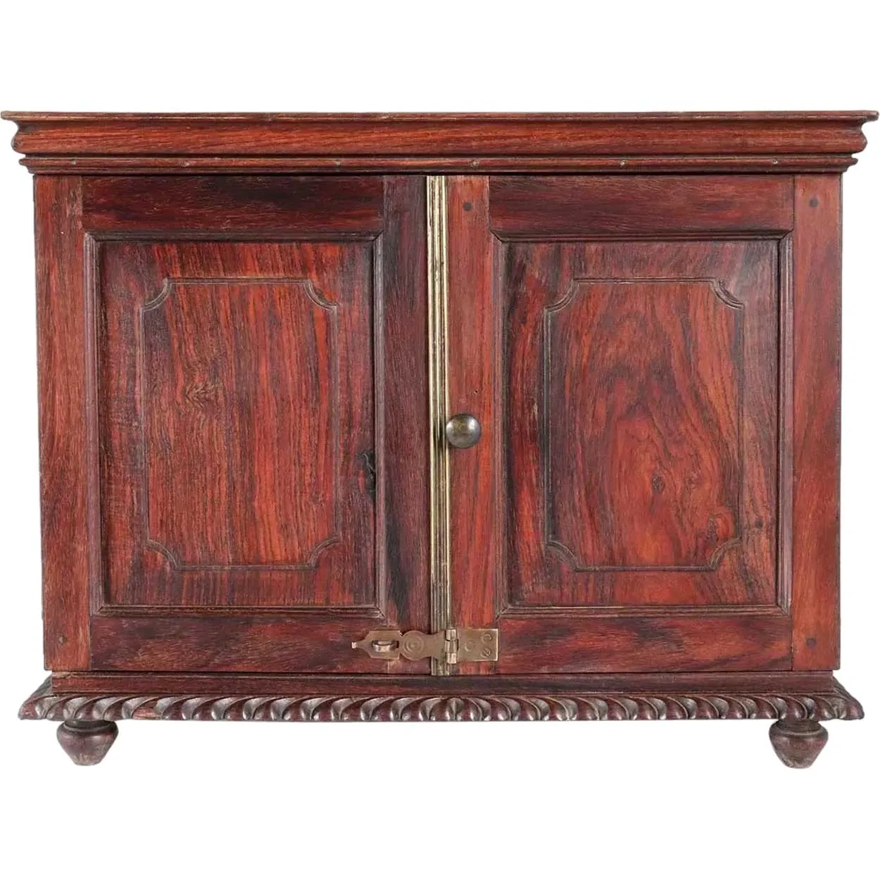 Anglo Indian William IV Rosewood Stationery Letter Box Table Cabinet
