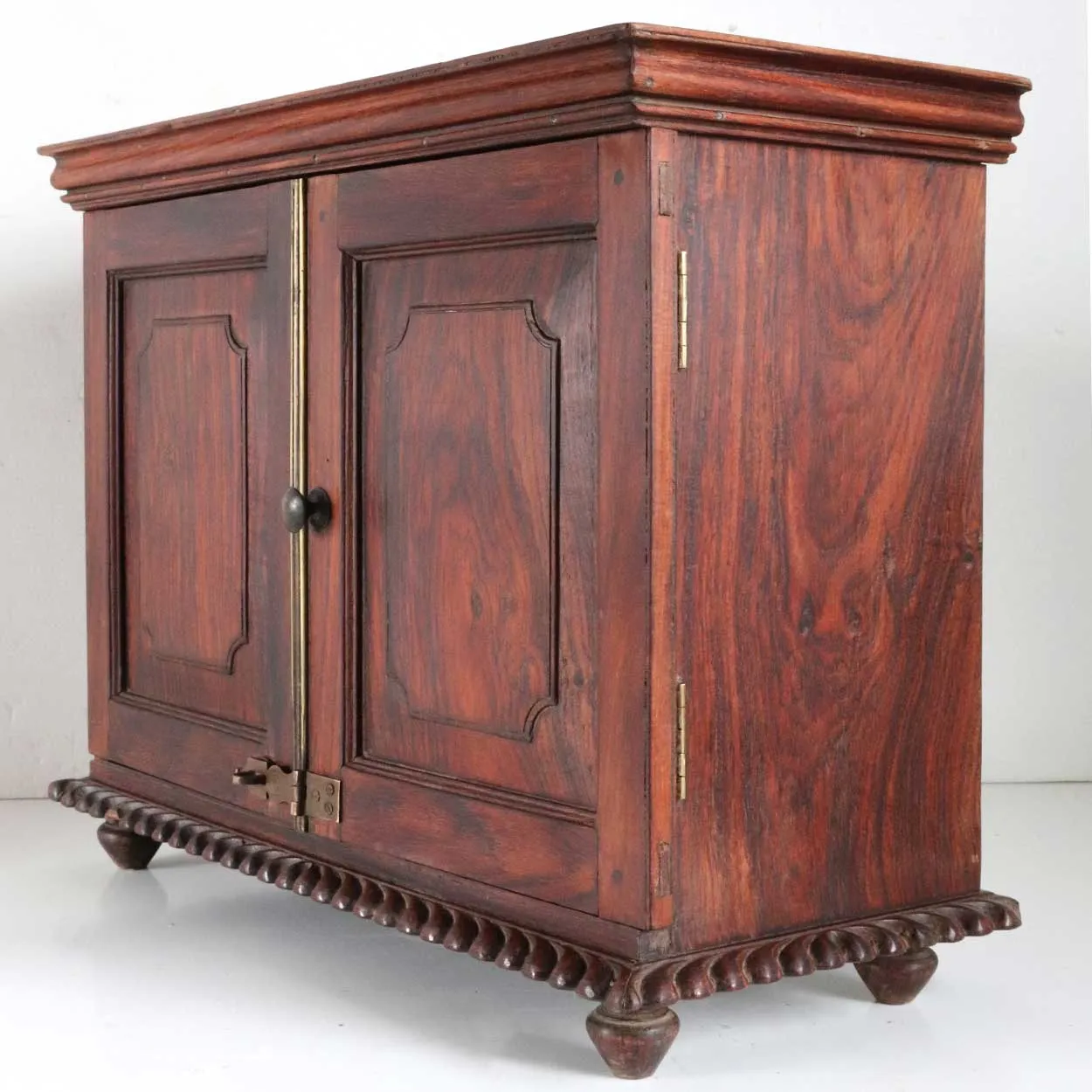 Anglo Indian William IV Rosewood Stationery Letter Box Table Cabinet