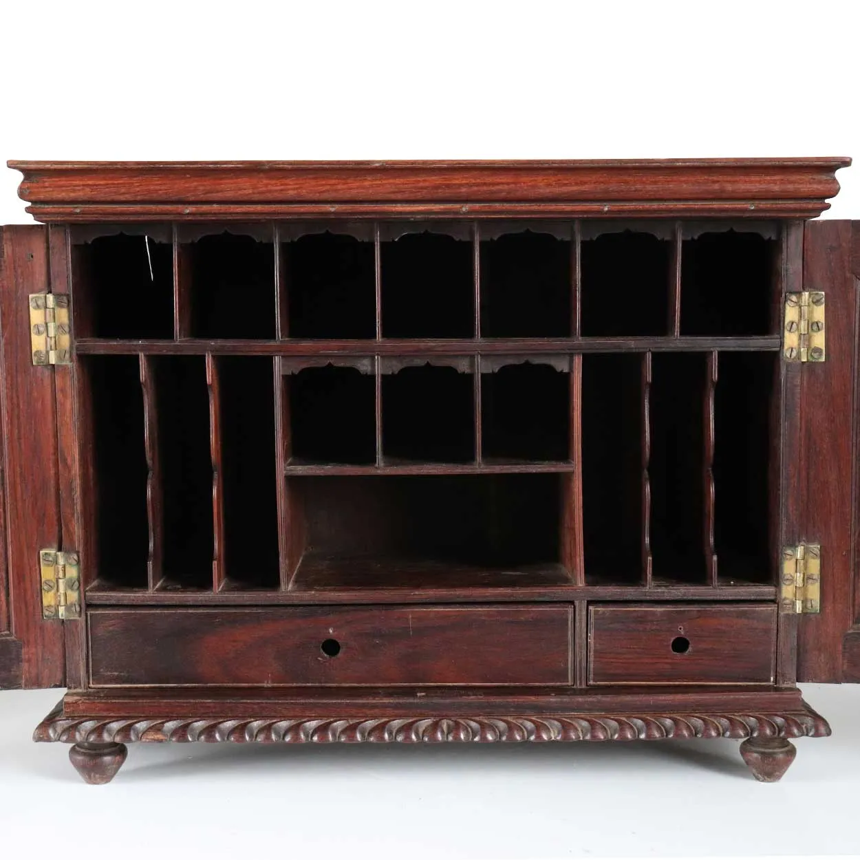 Anglo Indian William IV Rosewood Stationery Letter Box Table Cabinet