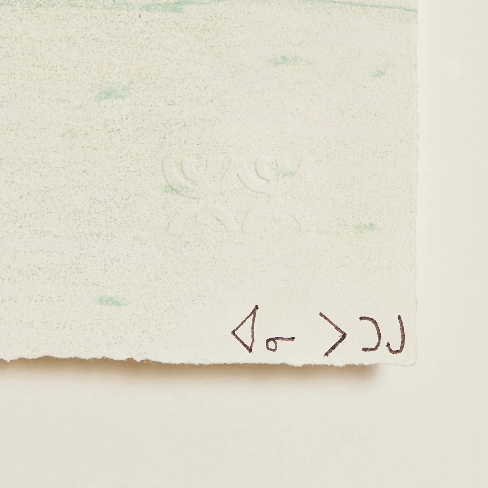 ANNIE POOTOOGOOK "BLUE ROOM" DRAWING, 2003