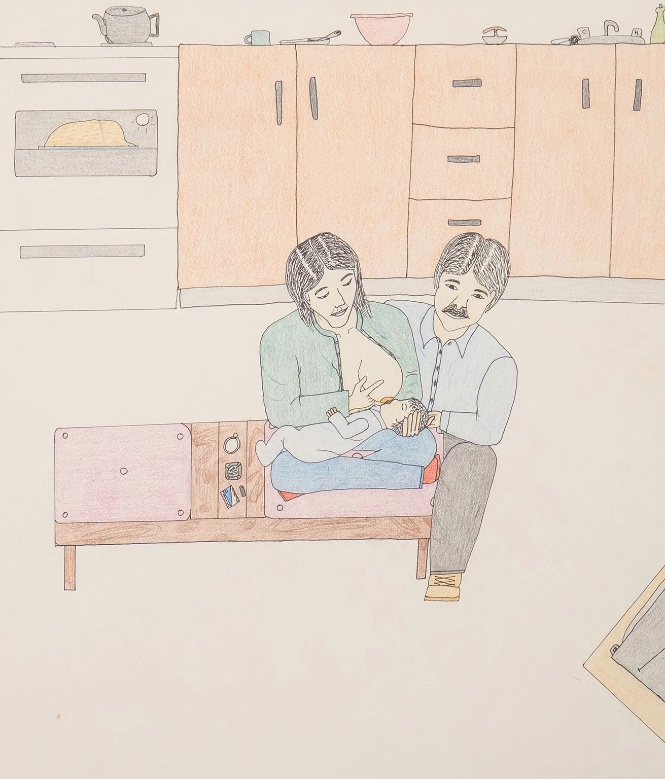 ANNIE POOTOOGOOK "MOTHER BREASTFEEDING", 1994