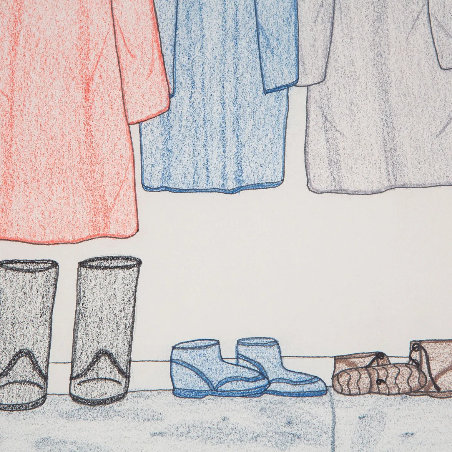 ANNIE POOTOOGOOK "WOMAN REMOVING COAT", 2002
