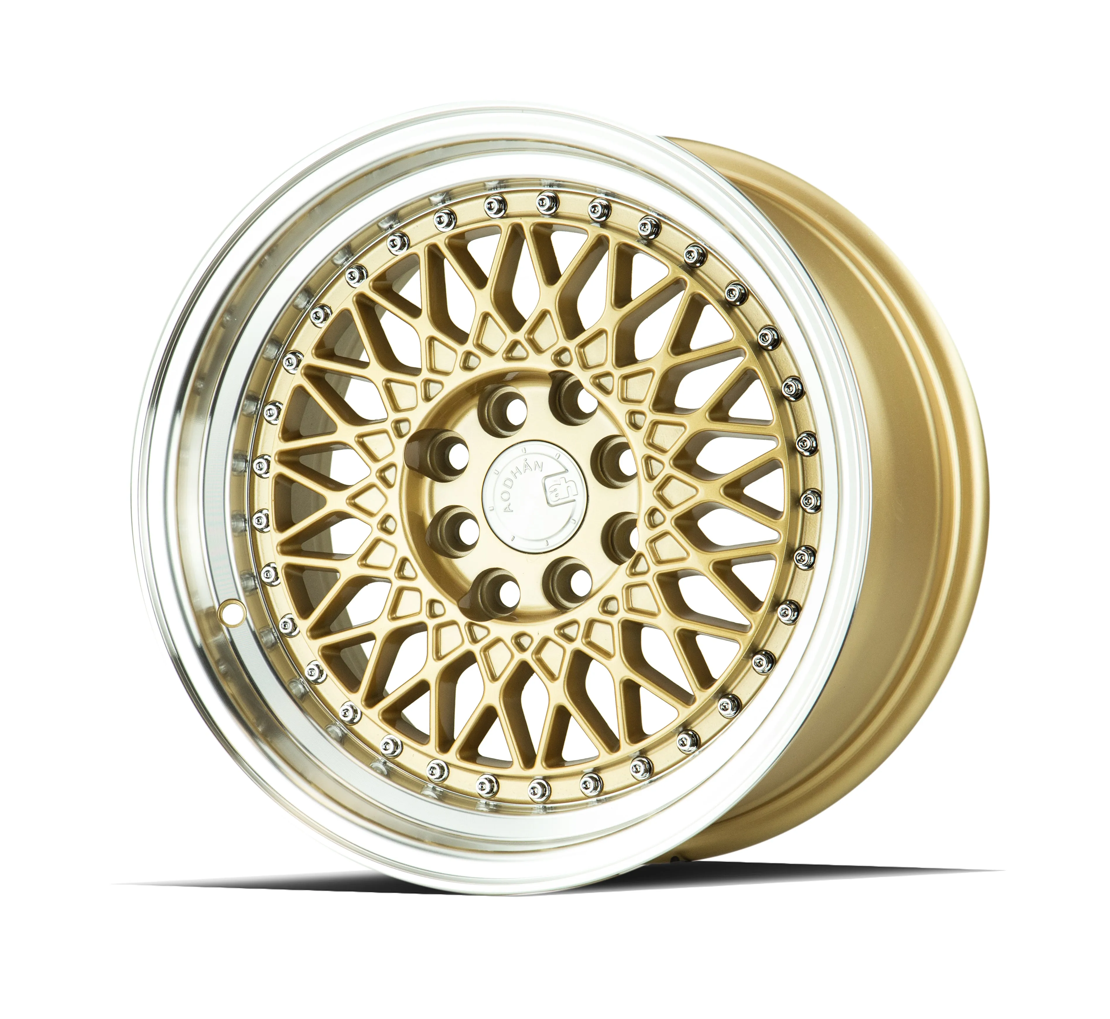 Aodhan AH05 15x8 4x100/114.3  20 Gold w/Machined Lip