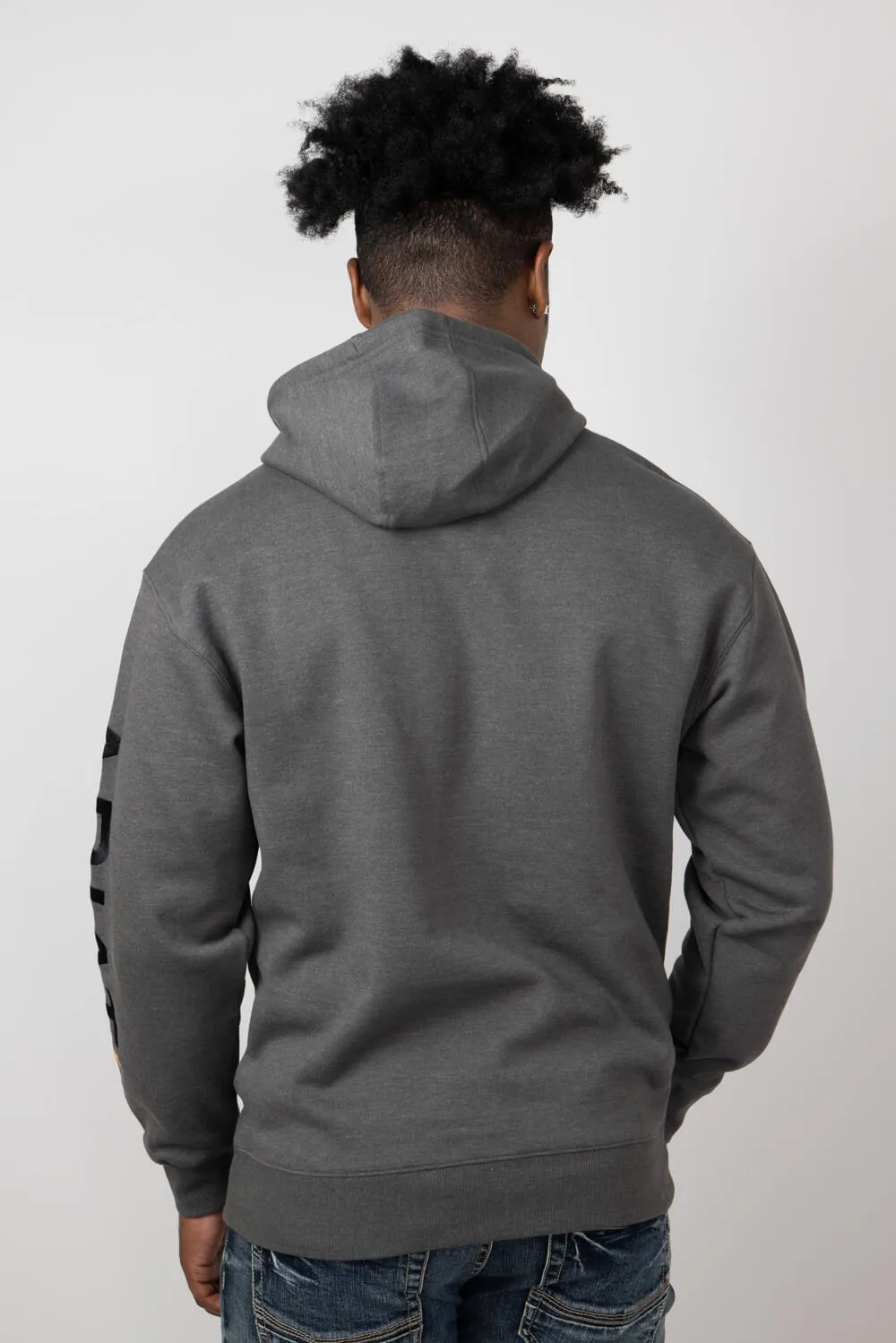 Ariat Rebar Graphic Hoodie for Men in Dark Grey Heather | 10051976-GREYHEATHER