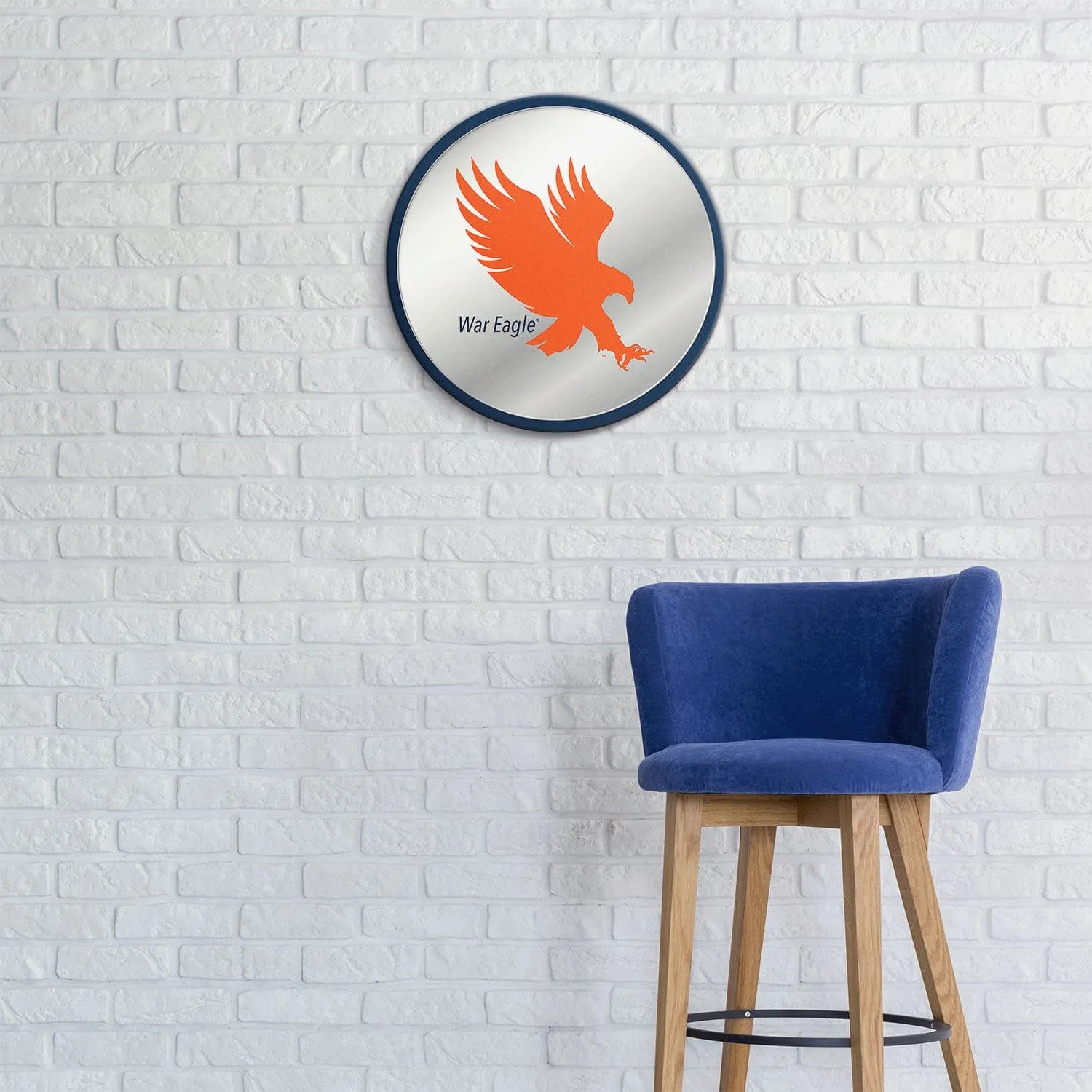 Auburn Tigers: Mascot - Modern Disc Mirrored Wall Sign