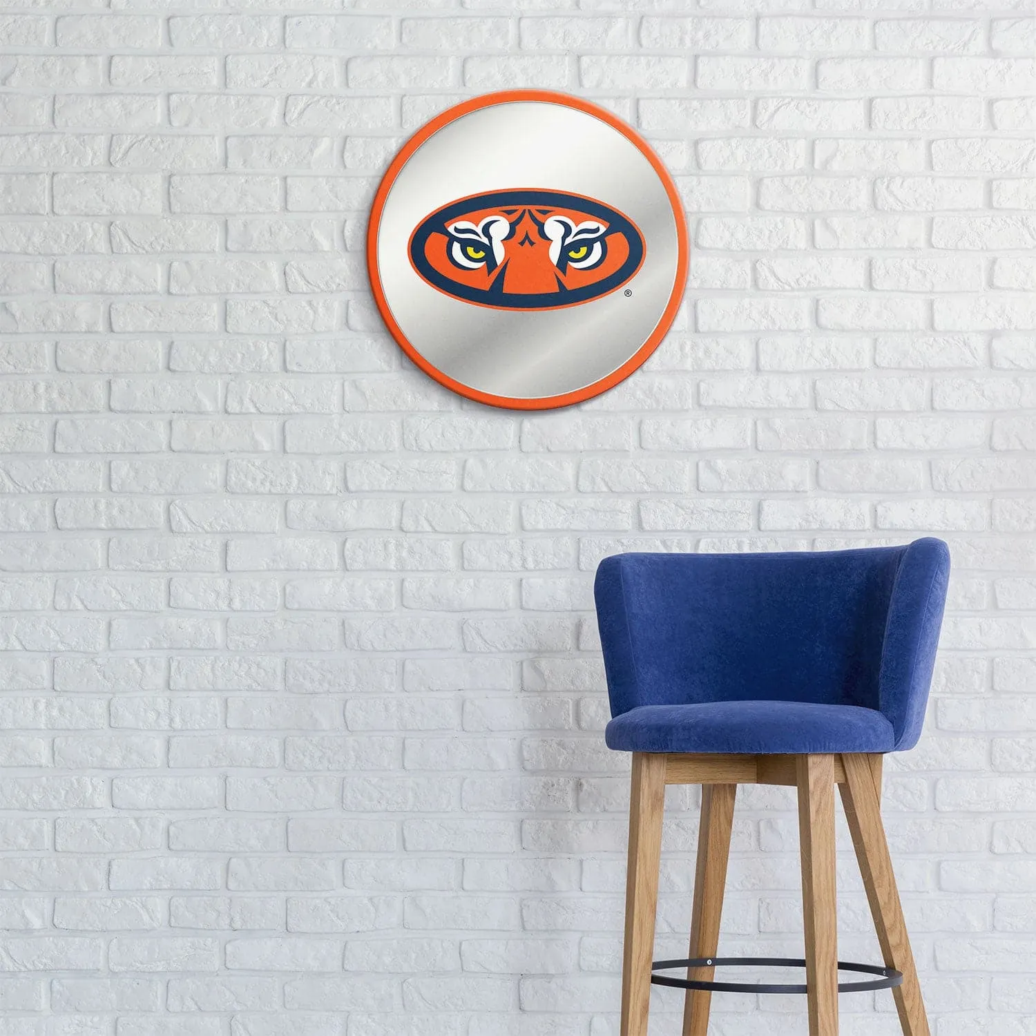 Auburn Tigers: Mascot - Modern Disc Mirrored Wall Sign