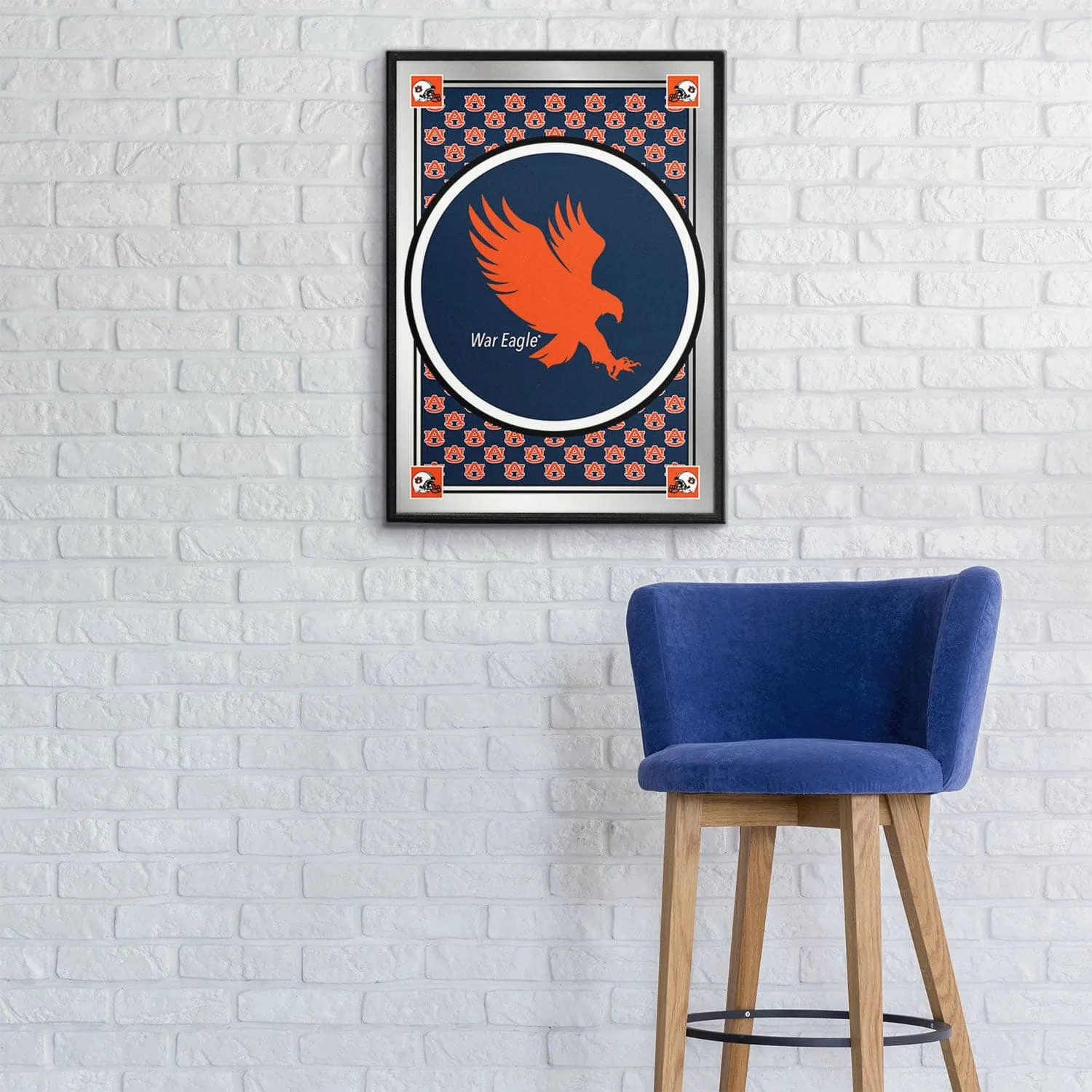 Auburn Tigers: Team Spirit- Framed Mirrored Wall Sign