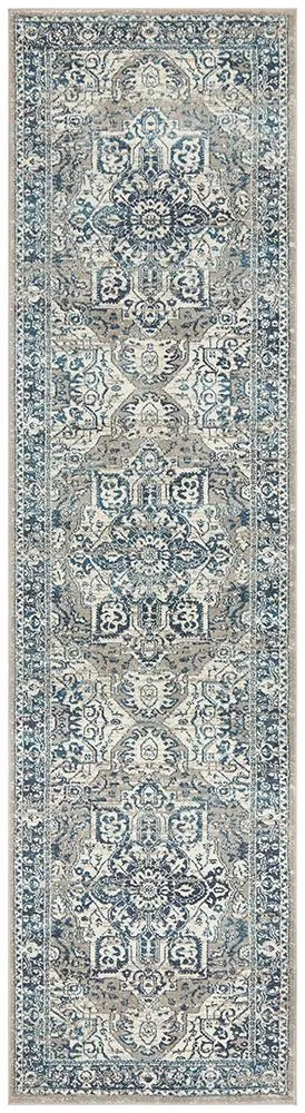 Babylon 207 Blue  Runner Rug