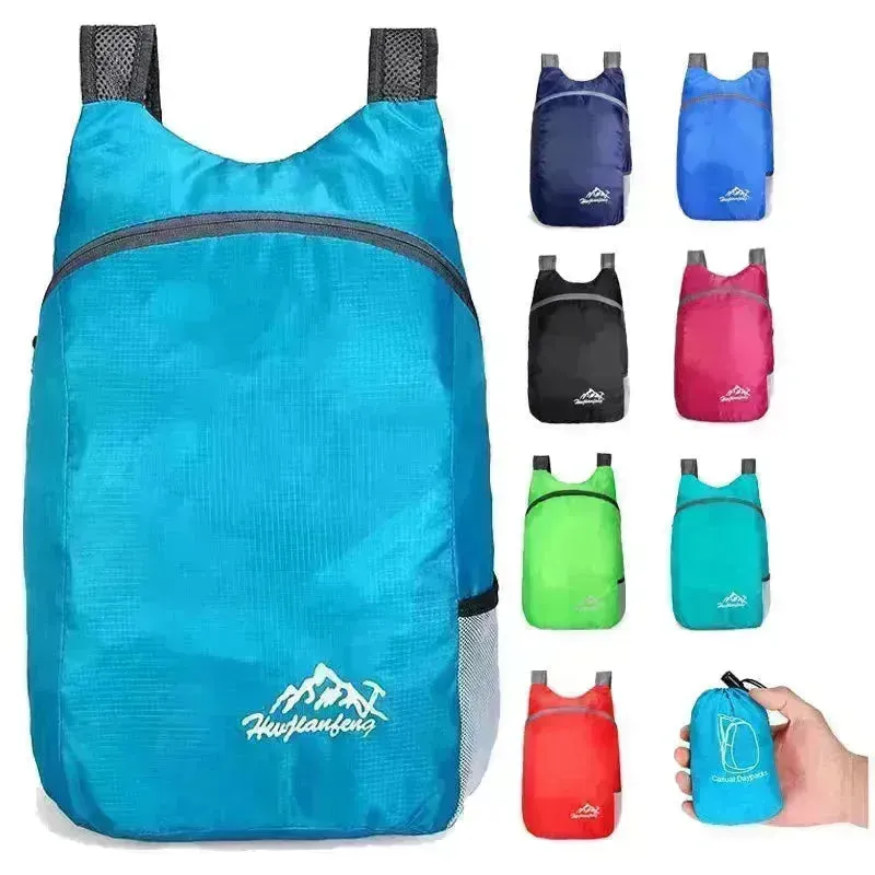 Backpack in a Pouch Folding Bag (20L Capacity)