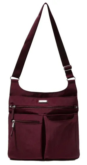 Baggallini On Track Crossbody Dark Cherry