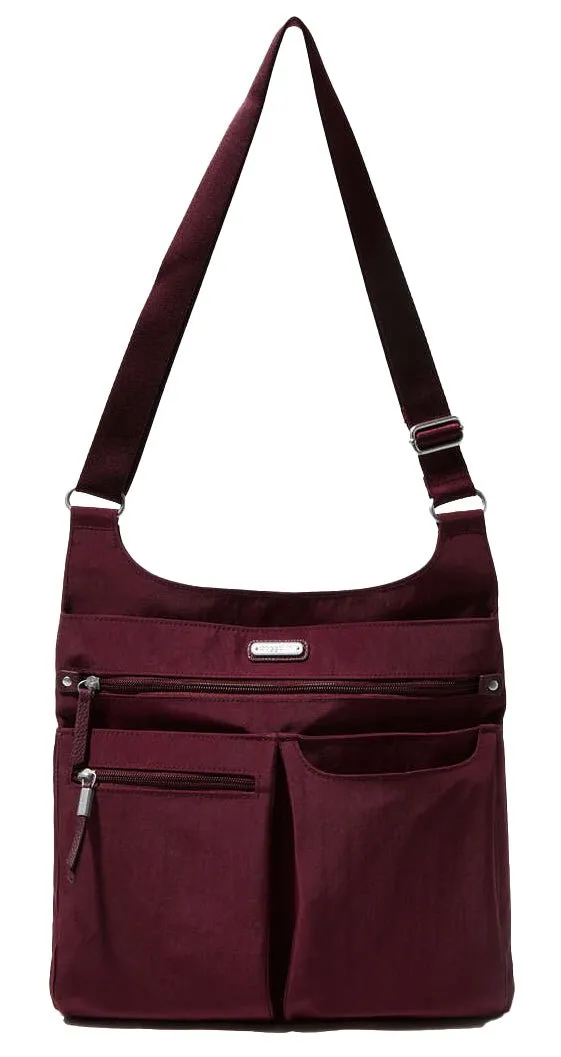 Baggallini On Track Crossbody Dark Cherry