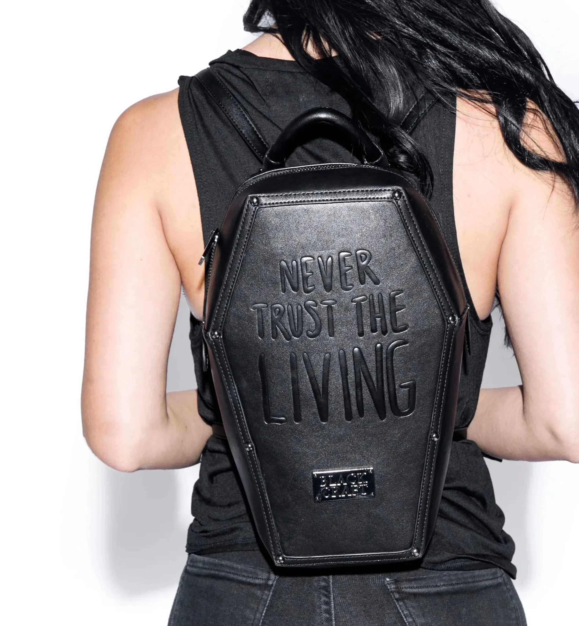 BCC never trust coffin backpack