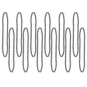 Beistle Black Party Beads (12/pkg) - Party Supply Decoration for General Occasion