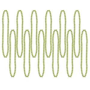 Beistle Lime Green Party Beads (12/pkg) - Party Supply Decoration for General Occasion