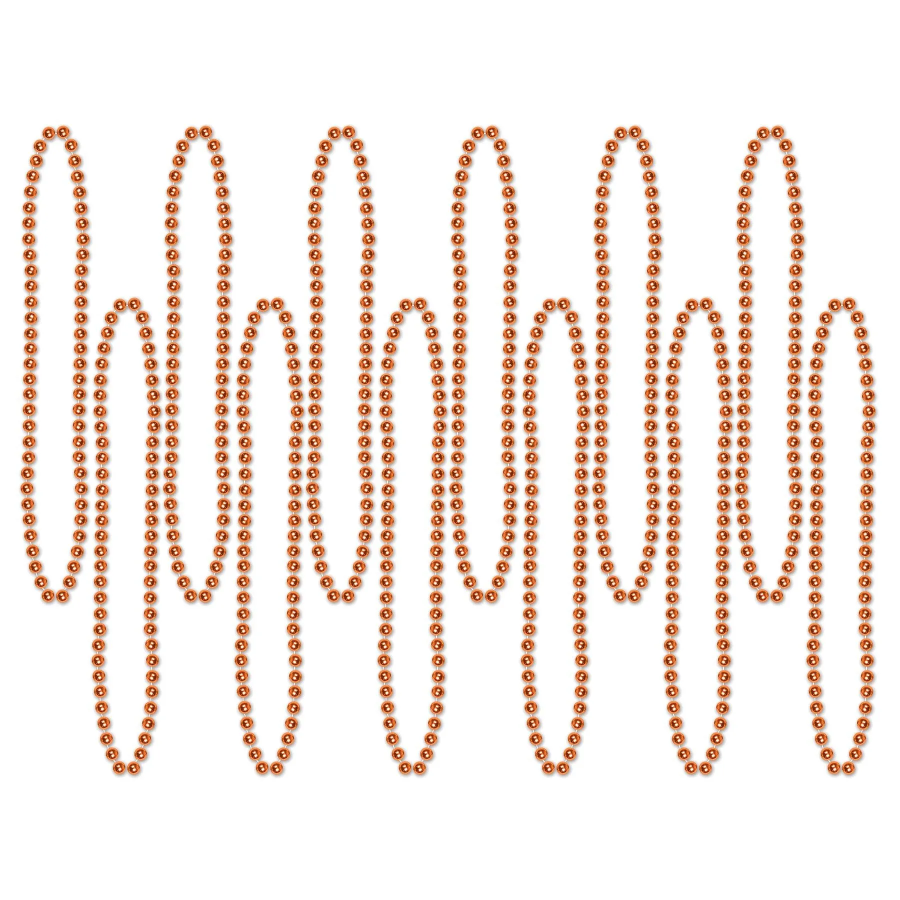 Beistle Orange Party Beads (12/pkg) - Party Supply Decoration for General Occasion