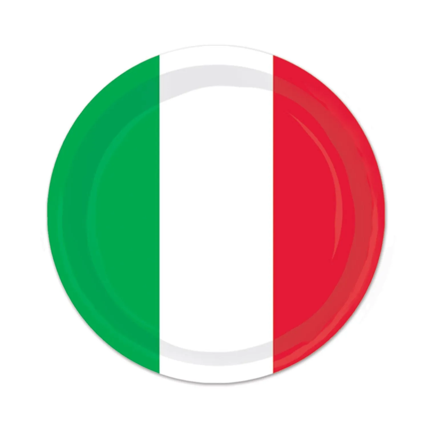 Beistle Red, White & Green Plates - Party Supply Decoration for Fiesta / Cinco de Mayo