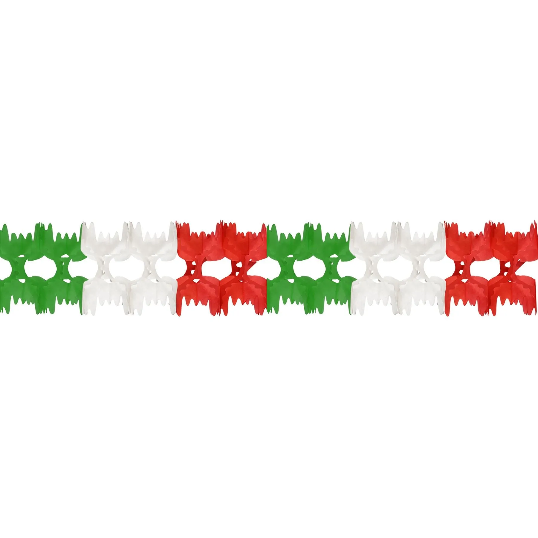 Beistle Red, White, and Green Pageant Garland - Party Supply Decoration for Fiesta / Cinco de Mayo